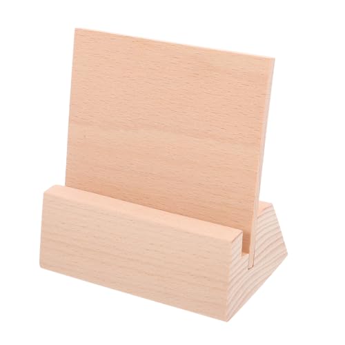 Gadpiparty Hölzerner Kartenhalter Aus Buchenholz Eleganter Tischständer Für Postkarten Und Kalender Stabil Und Tragbar Für Büro Und Veranstaltungen von Gadpiparty