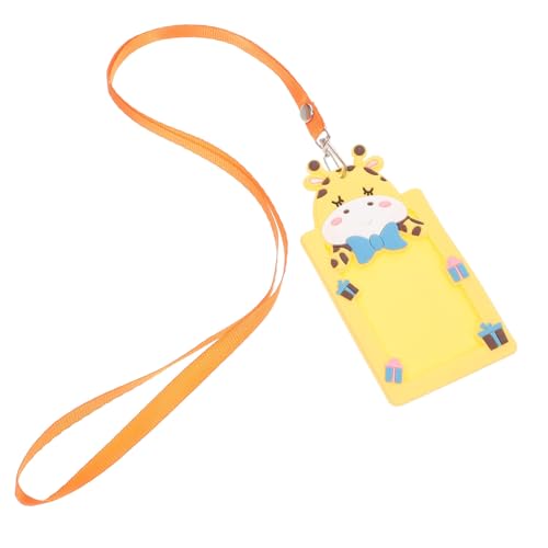 Gadpiparty Kartenabdeckung Brieftasche Für Kartenhalter Niedlicher Ausweishalter Id-abzeichen Lehrerausweishalter Ausweishalter Aus Kunststoff Id -kartenhalter Abzeichen-hülle Yellow Pvc von Gadpiparty
