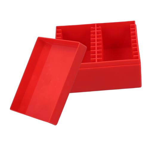 Gadpiparty Kasten Münzbox Münzfall Munitionsdosen Münzhalter Für Alle Challenge-münzhalter Münzhalter Für Autowechsel Münzsammler Münzfälle Herausforderungsmünzenhalter Rot Stk von Gadpiparty
