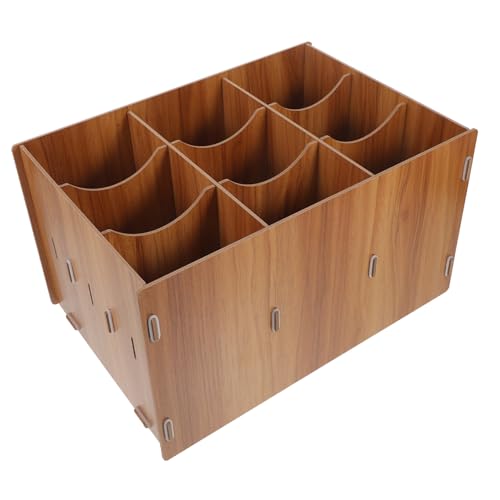 Gadpiparty Kasten multifunktionale Aufbewahrungsbox Regale für Studentendokumente Kartenhalter für den Schreibtisch Desktophalter Büroposthalter Bürobedarf Holz Light Brown Gadpiparty Kasten multifunktionale Aufbewahrungsbox Regale für Studentendokumente Kartenhalter für den Schreibtisch Desktophalter Büroposthalter Bürobedarf Holz Light Brown von Gadpiparty