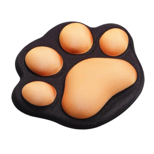Gadpiparty Katzenkrallen-handgelenkpolster Süße Handballenauflage Zubehör Für Katzentische Katze Handballenauflage Dekoratives Mauspad Süße Handgelenkstütze Handgelenkstus Black Kieselgel von Gadpiparty