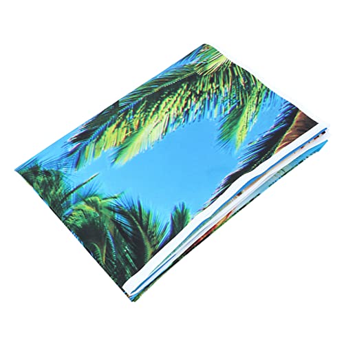Gadpiparty Kokosnussbaum -hintergrundtuch Himmel Fotohintergrund Sommerfotografie Kulisse Strandbaum-fototuch Kulisse Für Die Strandfotografie Fotografie Tuch Blue Vinyl von Gadpiparty