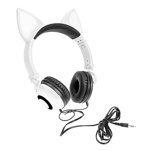 Gadpiparty Leuchtende Kopfhörer Gehörschutzstöpsel Mit Mikrofon Katze Fuchs PVC Weiß Reisen von Gadpiparty