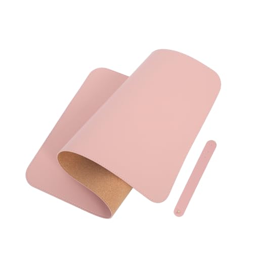 Gadpiparty Mauspad Matte Für Schreibtisch Computermatte Schreibtischschutzmatte Büromaterial Für Den Schreibtisch Schreibtischunterlagen Tastatur-pad Homeoffice-grundlagen Gamepad Rosa Leder von Gadpiparty