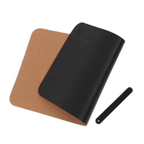 Gadpiparty Mauspad Tastatur-pad Schreibtischabdeckung Schreibtischunterlagen Computerunterlagen Für Einen Schreibtisch Schreibtisch-schreibblock Tischmatte Büromaterial Für Frauen Black Eiche von Gadpiparty