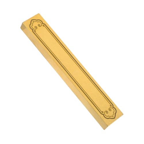 Gadpiparty Messing Herrscher Briefbeschwerer Für Den Schreibtisch Dekorative Briefbeschwerer Kalligraphie-übungswerkzeug Briefbeschwerer Mit Chinesischer Kalligrafie Papiergewicht Kupfer von Gadpiparty