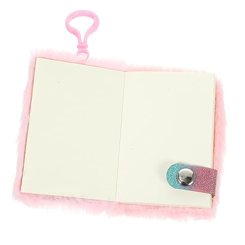 Gadpiparty Mini -Anhänger für süße Schulsachen Mädchen Schreibwaren Süßes Journal Schüler hängendes Notizbuch Niedliches Cartoon-Tagebuch tragbares Hängetagebuch Plüsch Rosa von Gadpiparty