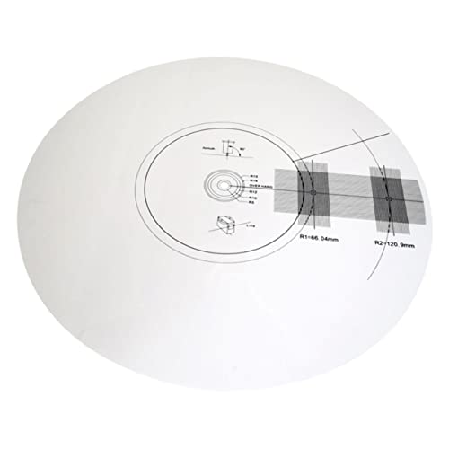 Gadpiparty Nadel Kalibrierungsscheibe Plattenspieler Schallplatten Einstellwerkzeug Vinyl Matten Ausrichtung Winkelmesser Schallplatten Nadeleinstellung Recorder Tonabnehmer von Gadpiparty