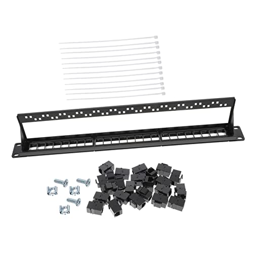 Gadpiparty Netzwerkverteiler Kabelrack Patchpanel Netzwerkversorgung Netzwerkmodulversorgung Kunststoff Schwarz Gadpiparty Netzwerkverteiler Kabelrack Patchpanel Netzwerkversorgung Netzwerkmodulversorgung Kunststoff Schwarz von Gadpiparty