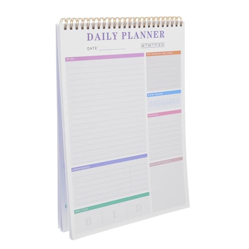 Gadpiparty Notizbuch Notizblock Planer zu tun Täglicher Planer Planungsunterlagen Merkzettel abreißen glatte Schreibplanblöcke Memo -Pads Notizpolster Papier Violett von Gadpiparty