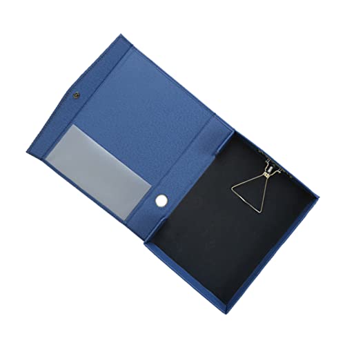 Gadpiparty PU Leder Dokumentenhalter mit Clip Praktische Zwischenablage für Büro und Schule zur Aufbewahrung von Notizen und Dokumenten Langlebig und Leicht Blau von Gadpiparty