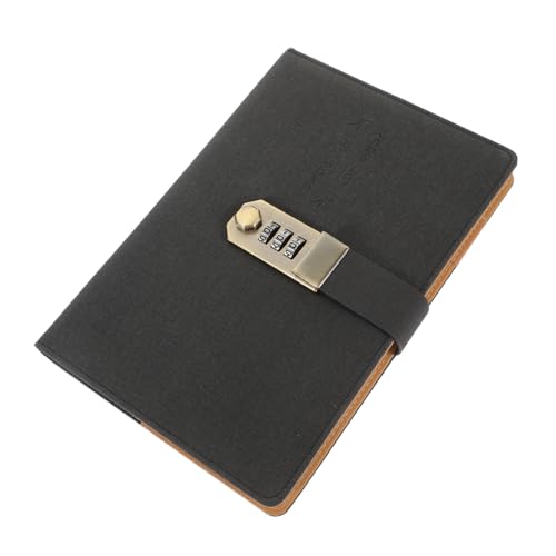 Gadpiparty Passwortbuch-set Schließjournal Für Erwachsene Tagebuch Abschließbar Sperren Notizbuch Erinnerungsbuch Memoboard Retro-sammelalbum Notizblock Mit Schloss Black Papier von Gadpiparty