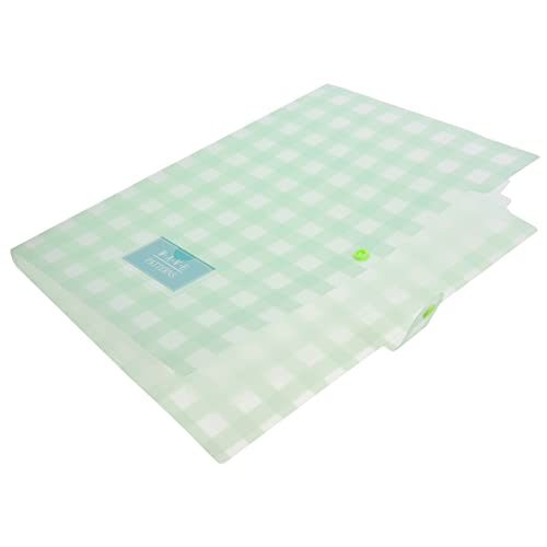 Gadpiparty Rechnungsordner tragbar Lagerung groß faltbar Dateien storage boxes aufbwahrungs-box document bag document folder büromaterial a4-Dateiordner Aktenverwalter für Dokumente pp Green von Gadpiparty