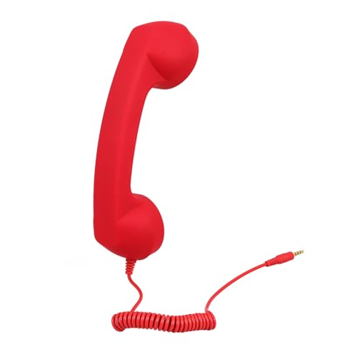 Gadpiparty Retro -Mikrofon Vintage-Mobilteil Kunststoff-Hörer universeller Telefonhörer Handy Hörer Retro-Handy kabelgebundenes Mobilteil Abs rot Gadpiparty Retro -Mikrofon Vintage-Mobilteil Kunststoff-Hörer universeller Telefonhörer Handy Hörer Retro-Handy kabelgebundenes Mobilteil Abs rot von Gadpiparty