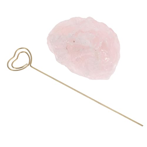Gadpiparty Rohe Stickelnoten Sternkartenhalter Ständer Für Fotoclips Tischkartenhalter Für Den Tisch Mini-kartenhalter Notizkartenhalter Halter Für Fotoclips Bildhalter Kristallstein Rosa von Gadpiparty
