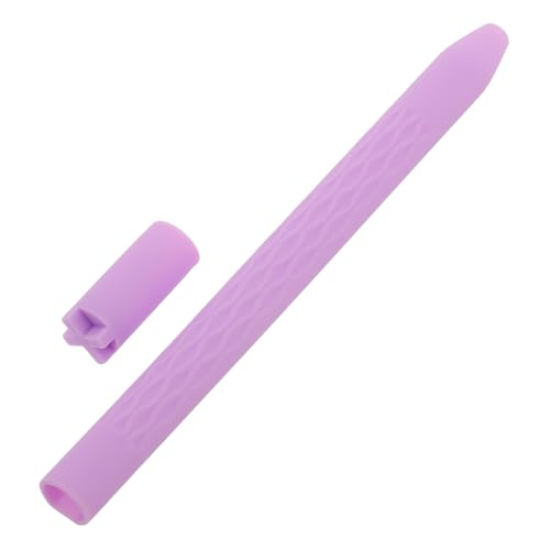 Gadpiparty Schutzhülle Für Den Touchscreen-Stift Pinseladapter Kondensatorstiftabdeckung Lesezeichen-Aufkleber Servieren Von Utensilien Malpinselgriff Nietgriff Kartsitze Kieselgel Violet von Gadpiparty