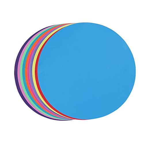 Gadpiparty Set mit 10 abwischbaren Vinyl-Kreisen, 28 cm, abnehmbare runde Aufkleber, mehrfarbig, für Whiteboards, Schulungen, Unterricht, Fortschrittsanzeige von Gadpiparty