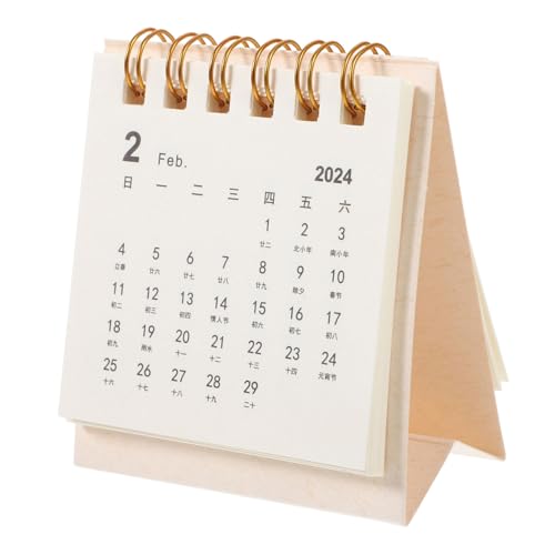 Gadpiparty Tischkalender Spiralbindung Büro Desktop Kalender Kreativer Tischkalender Für Planung Und Organisation Design Für Zuhause Und Büro von Gadpiparty
