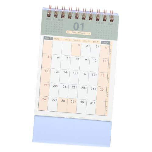 Gadpiparty Tischkalender Tragbarer Schreibtischkalender Für Büro Home Office Ästhetische Tischdekoration Stabil Mit Doppeldrahtbindung Für Organisation von Gadpiparty