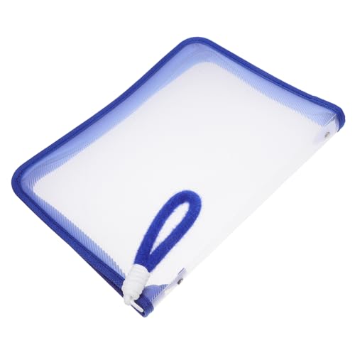 Gadpiparty Transparente Aktentasche Büchertasche Reisepapier-organizer Netztaschen Mit Reißverschluss Klare Make-up-reisetasche Beutel Spielzeugaufbewahrung Dateiorganisator Ordner Blue Pp von Gadpiparty