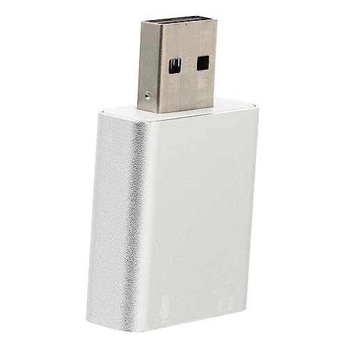 Gadpiparty USB Externe soundkarte Schallplattenspieler Aluminium Adapter Audio-Soundkarte 3D von Gadpiparty