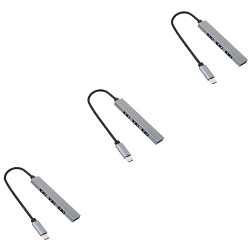 Gadpiparty USB-Hub 3 Stück Leitungskonzentrationskabeltrenner USB Aluminiumlegierung Hohe Anzahl USB-2.0-Hub von Gadpiparty