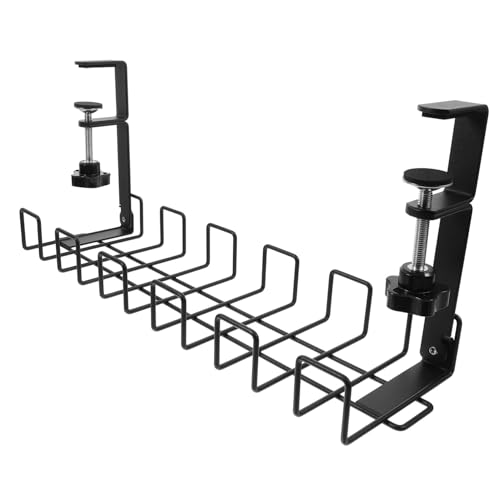 Gadpiparty Kabel-Organizer für Den Schreibtisch unter Dem Schreibtisch Rack-steckdosenhalterung Schwarzes Kabelmanagement von Gadpiparty