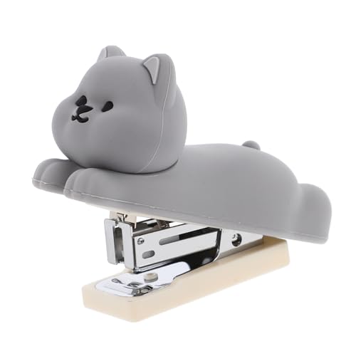 Gadpiparty Welpenhefter hund büromaterial schule Hochleistungshefter für den Schreibtisch Bürohefter für den Schreibtisch Langarm-Hefter Desktop-Hefter Netter Hefter Schulmaterial Metall Grey von Gadpiparty