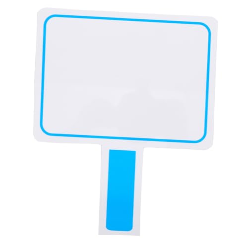 Gadpiparty Whiteboard halten Erinnerung Planke Antwortpaddel Ausstellung unterrichtsmaterial klassenzimmer ausstattung kleine trocken abwischbare Tafel Handheld-Trockenlöschtafel PVC Blue von Gadpiparty