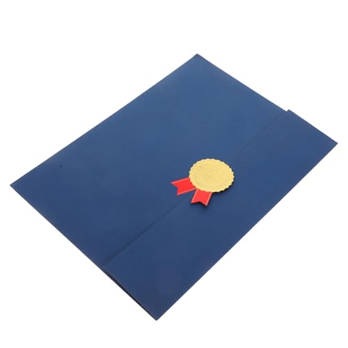 Gadpiparty Zeugnishülle Urkundenmappe Heiratsurkunden Abiturhülle Mappe Für Diplom Abiturhülle Abiturmappe Urkundenhüllen Papier Blau von Gadpiparty