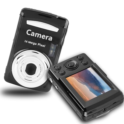Kleine Kamera 35mm Camera robuste und langlebige Digitalkamera 16X Zoom mit 2,4 Zoll großem Bildschirm für den Heimgebrauch auf Reisen(Schwarz) einwegkamera Compacts et Bridges von Gaeirt