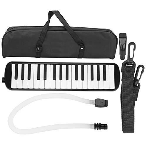 Melodica 32 Key Air Piano Keyboard, Musikinstrument Air Piano Keyboard mit Tragetasche, Kinder Melodica Anfänger Melodica 32 Key für Erwachsene(Schwarz) von Gaeirt