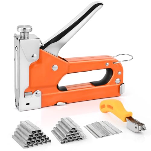 Gaethra 3-in-1 Handtacker Set – Tackerpistole mit 3000 Klammern & Heftklammerentferner, Tacker für Holz mit verstellbarer Schlagkraft – ideal für Feinarbeiten, Dekoration & Kabelbefestigung Gaethra 3-in-1 Handtacker Set – Tackerpistole mit 3000 Klammern & Heftklammerentferner, Tacker für Holz mit verstellbarer Schlagkraft – ideal für Feinarbeiten, Dekoration & Kabelbefestigung von Gaethra