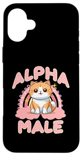 Alpha Feline Male Funny Cat Graphic Art Animal Lover Novelty Hülle für iPhone 16 Plus von Gagster