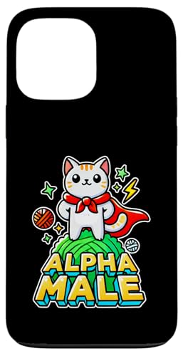 Alpha Feline Male Funny Kitten Graphic Father's Day Novelty Hülle für iPhone 13 Pro Max von Gagster