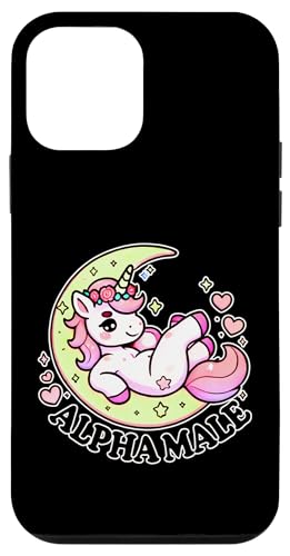Alpha Unicorn Male Funny Moon Animal Graphic Gag Novelty Hülle für iPhone 12 mini von Gagster
