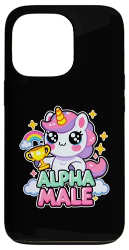 Alpha Unicorn Male Mythical Creature Graphic Art Cool Humor Hülle für iPhone 13 Pro von Gagster