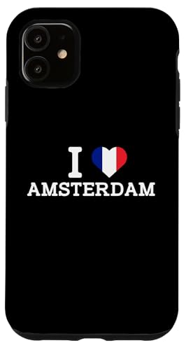 I Love Amsterdam France Flag Funny Prank Joke Cool Novelty Hülle für iPhone 11 von Gagster