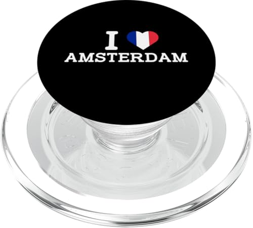 I Love Amsterdam France Flag Funny Prank Joke Cool Novelty PopSockets PopGrip für MagSafe I Love Amsterdam France Flag Funny Prank Joke Cool Novelty PopSockets PopGrip für MagSafe von Gagster