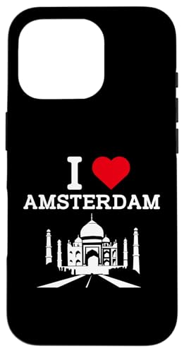 I Love Amsterdam Funny Indian Landmark Prank Joke Gag Humor Hülle für iPhone 16 Pro von Gagster