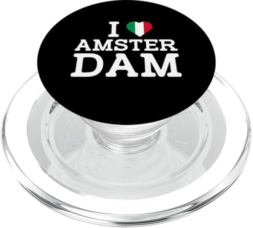 I Love Amsterdam Funny Italy Flag Prank Joke Gag Novelty PopSockets PopGrip für MagSafe I Love Amsterdam Funny Italy Flag Prank Joke Gag Novelty PopSockets PopGrip für MagSafe von Gagster
