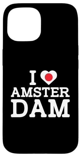 I Love Amsterdam Funny Japan Flag Prank Joke Gag Novelty Hülle für iPhone 15 von Gagster
