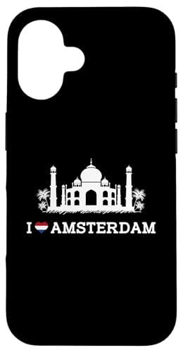 I Love Amsterdam Indian Landmark Funny Gag Prank Joke Humor Hülle für iPhone 16 von Gagster