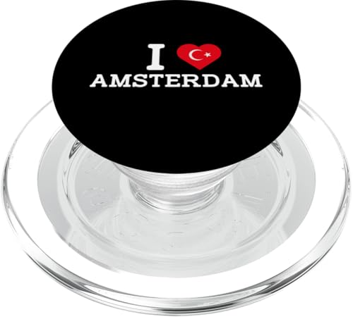 I Love Amsterdam Turkish Flag Funny Prank Joke Cool Novelty PopSockets PopGrip für MagSafe I Love Amsterdam Turkish Flag Funny Prank Joke Cool Novelty PopSockets PopGrip für MagSafe von Gagster