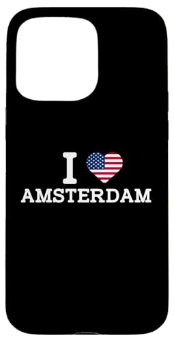 I Love Amsterdam USA Flag Funny Prank Joke Gag Cool Novelty Hülle für iPhone 15 Pro Max von Gagster