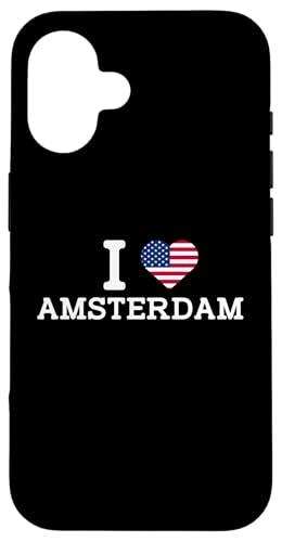 I Love Amsterdam USA Flag Funny Prank Joke Gag Cool Novelty Hülle für iPhone 16 von Gagster