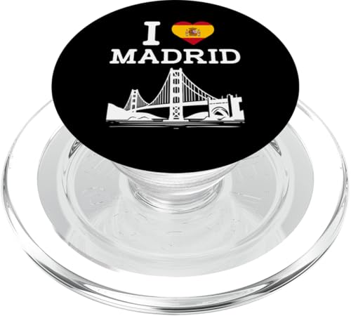 I Love Madrid Bridge Gag Joke Funny Prank Landmark Novelty PopSockets PopGrip für MagSafe I Love Madrid Bridge Gag Joke Funny Prank Landmark Novelty PopSockets PopGrip für MagSafe von Gagster