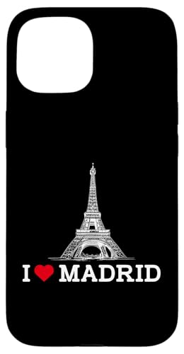 I Love Madrid Funny Eiffel Tower Gag Joke Prank Cool Humor Hülle für iPhone 15 von Gagster
