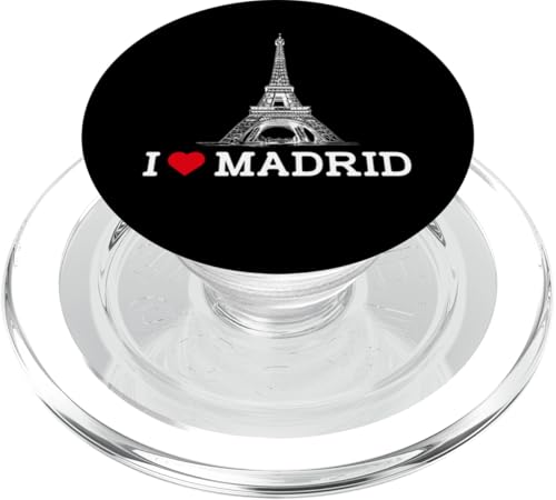 I Love Madrid Funny Eiffel Tower Gag Joke Prank Cool Humor PopSockets PopGrip für MagSafe I Love Madrid Funny Eiffel Tower Gag Joke Prank Cool Humor PopSockets PopGrip für MagSafe von Gagster