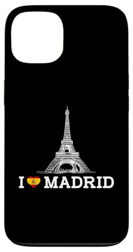 I Love Madrid Funny Eiffel Tower Prank Landmark Joke Novelty Hülle für iPhone 13 von Gagster
